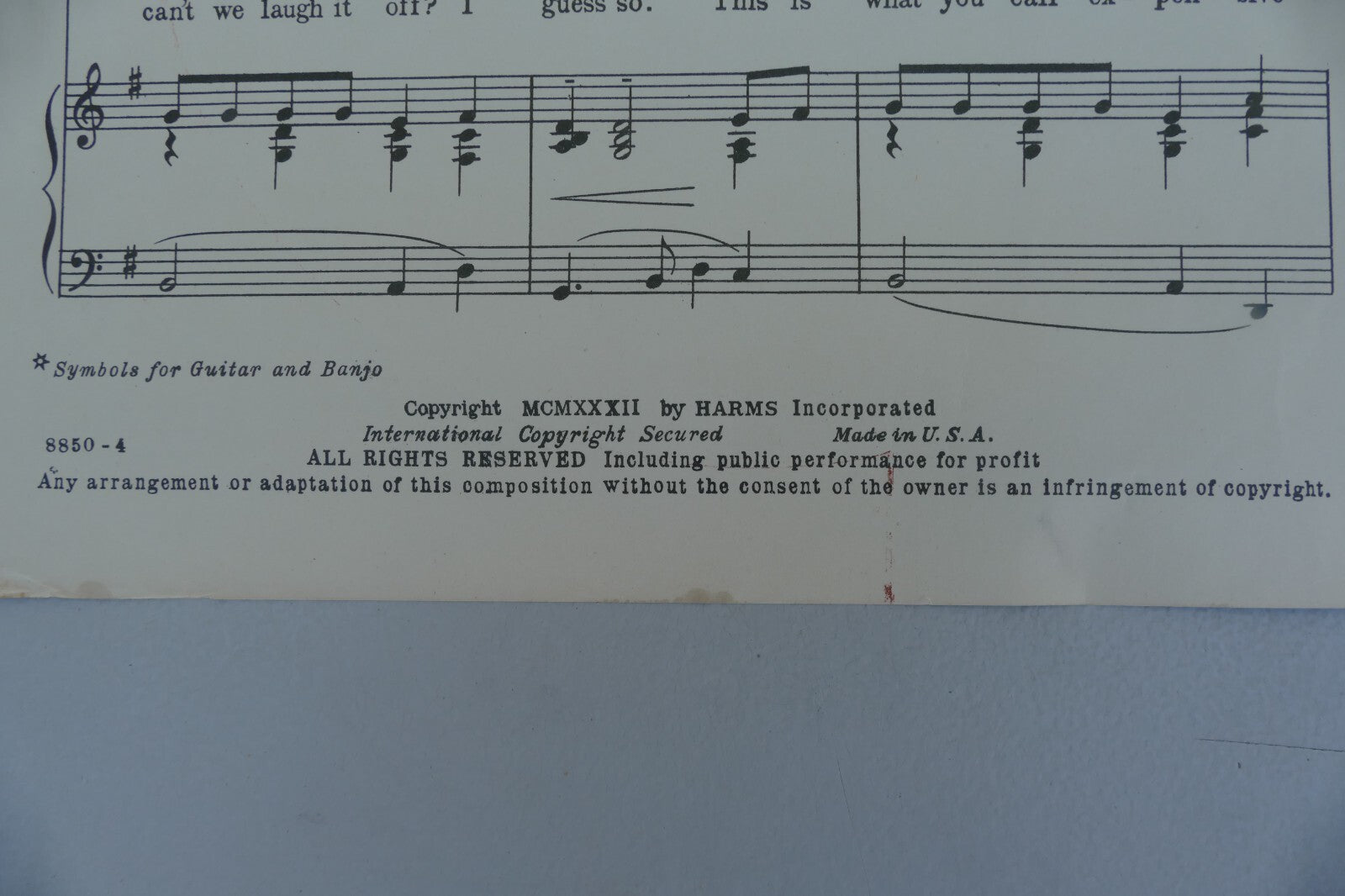 Let's Put Out The Lights 1932 by Herman Hupfield Harms Incorporated