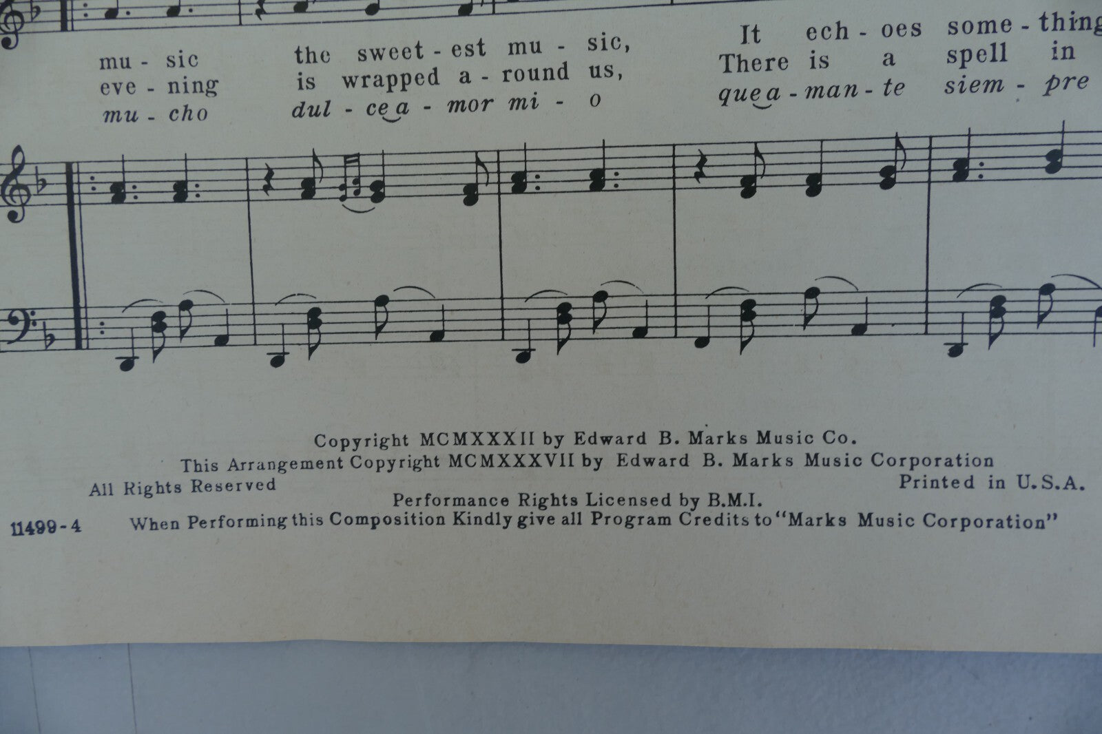 Vaughn Monroe's favorite songs 1932, Edward B. Marks Music Co.