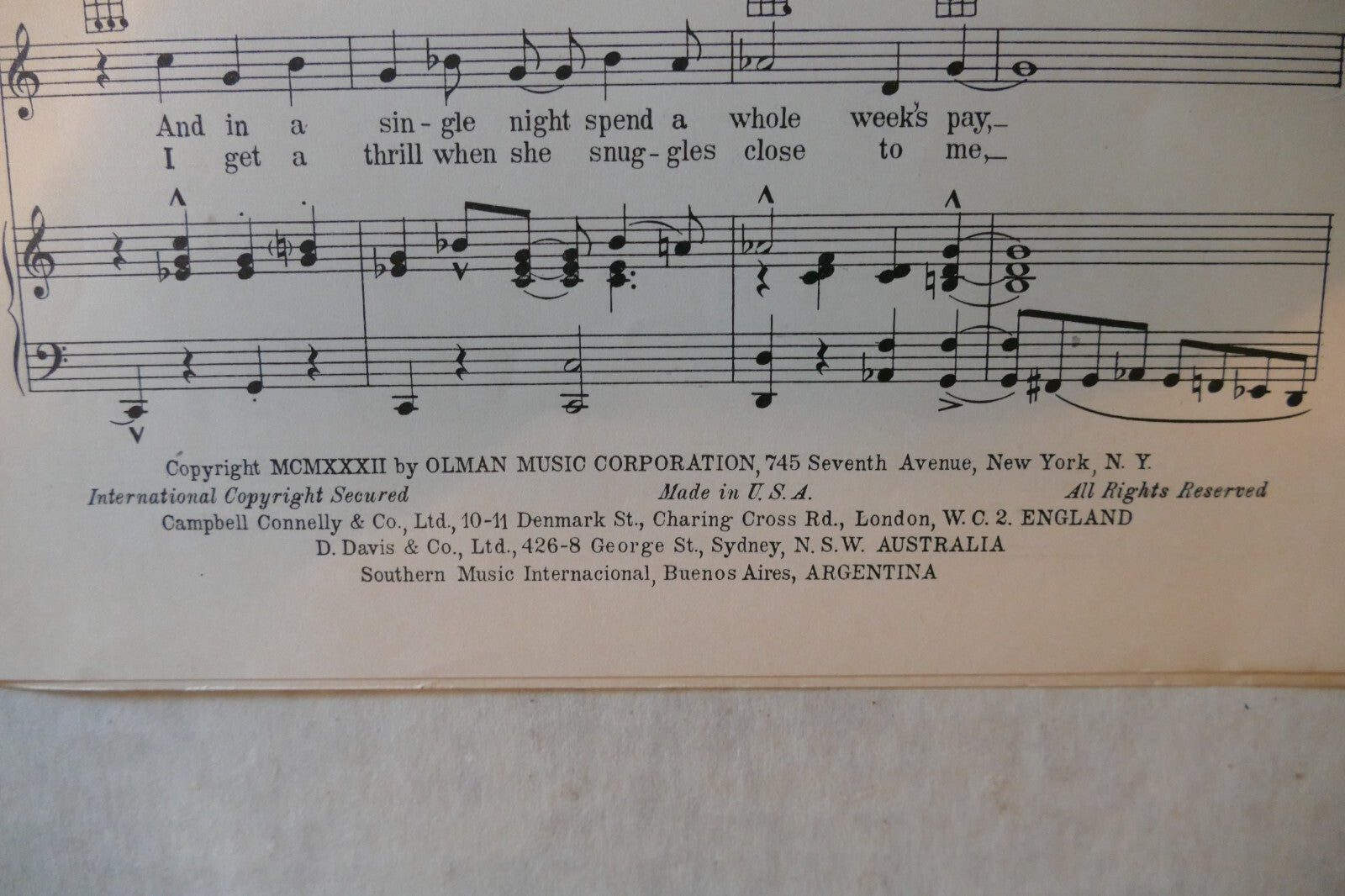 There Ought To Be A Law Against That, 1932, by Isham Jones, Olman Music Corp.