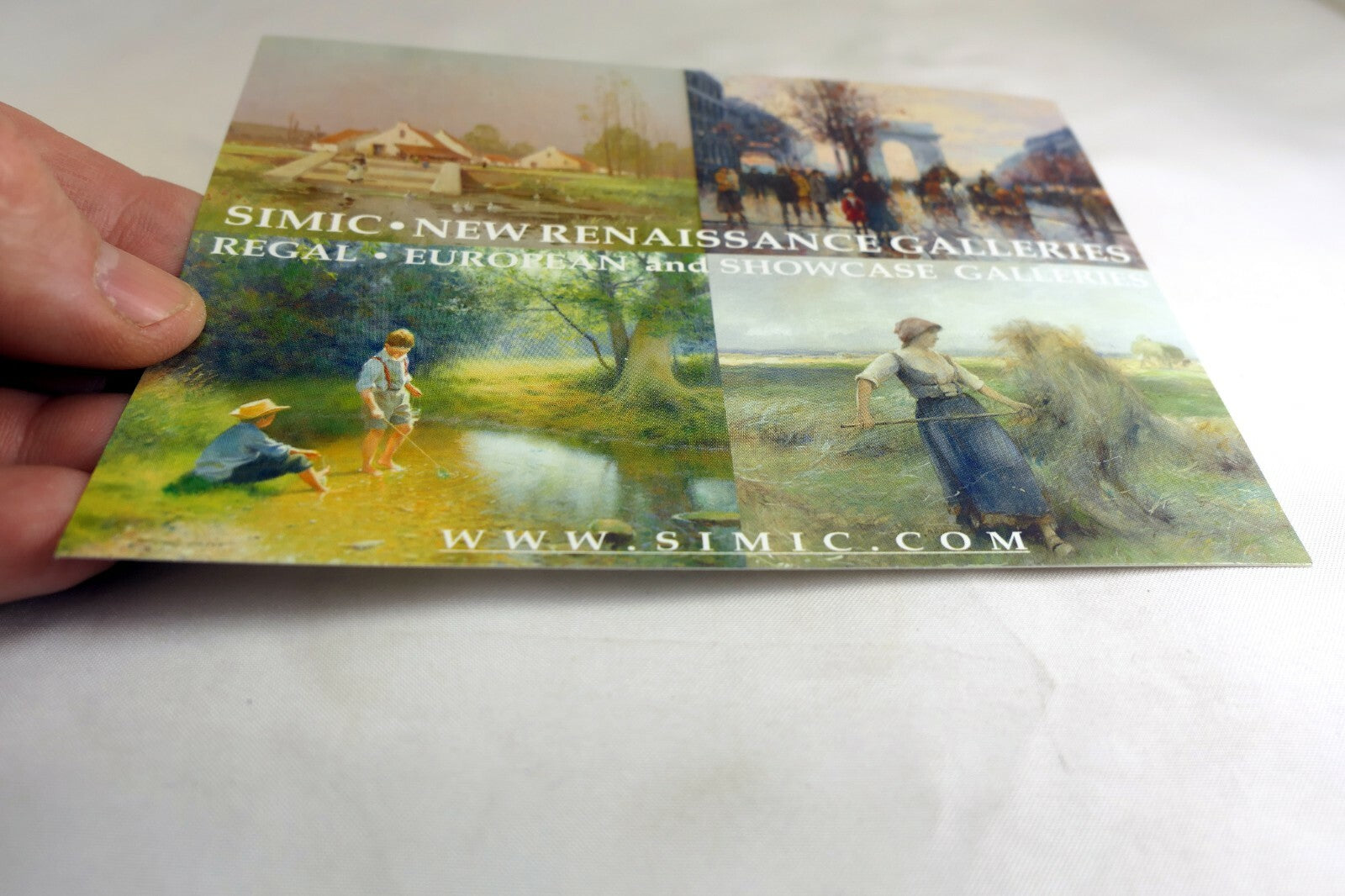 Simic Art Gallery Card Postcard 1970's Carmel Lajolla California USA