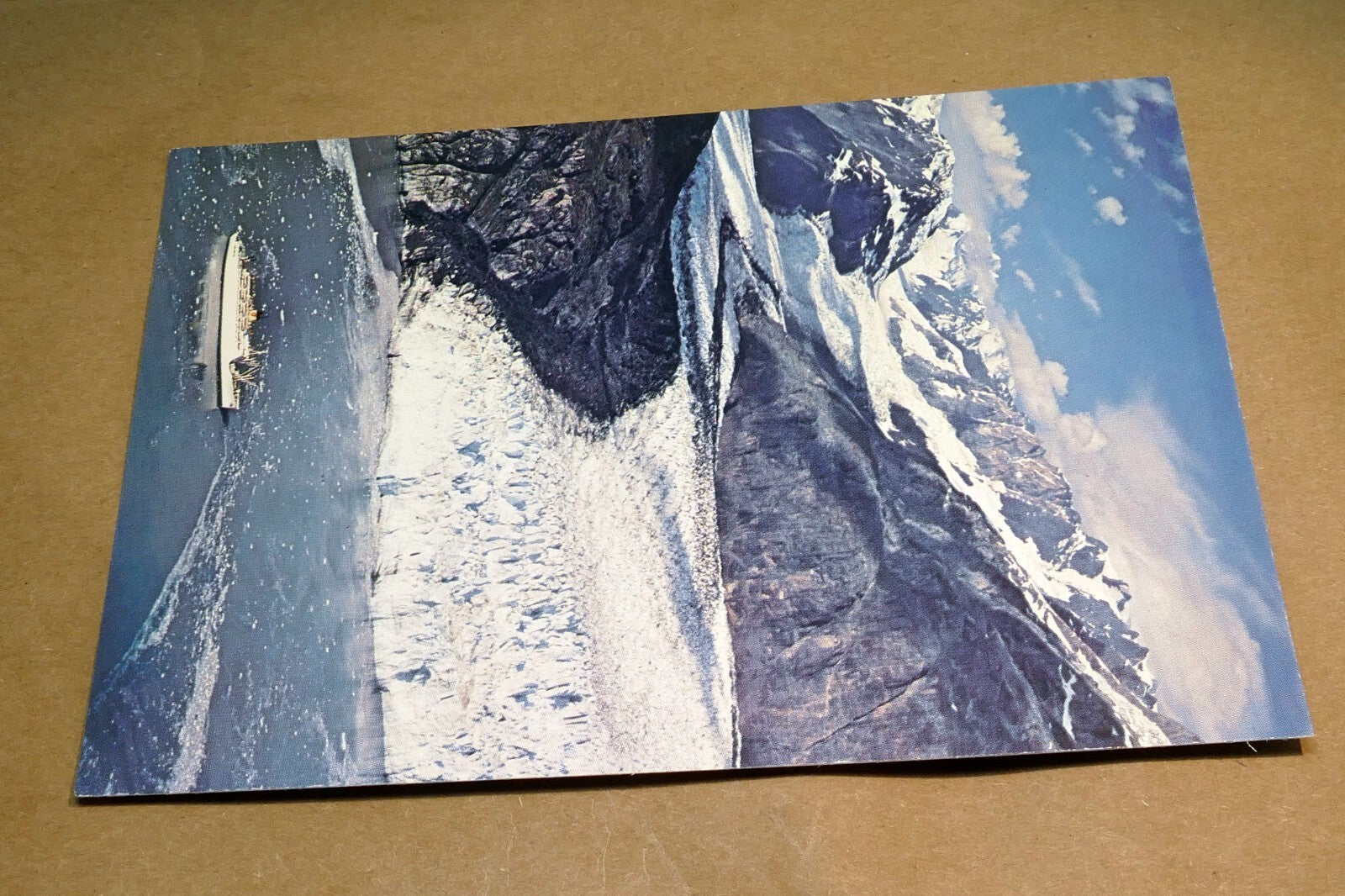 SS Universe World Explorer Cruises 1980's Postcard unposted Alaska USA Glacier