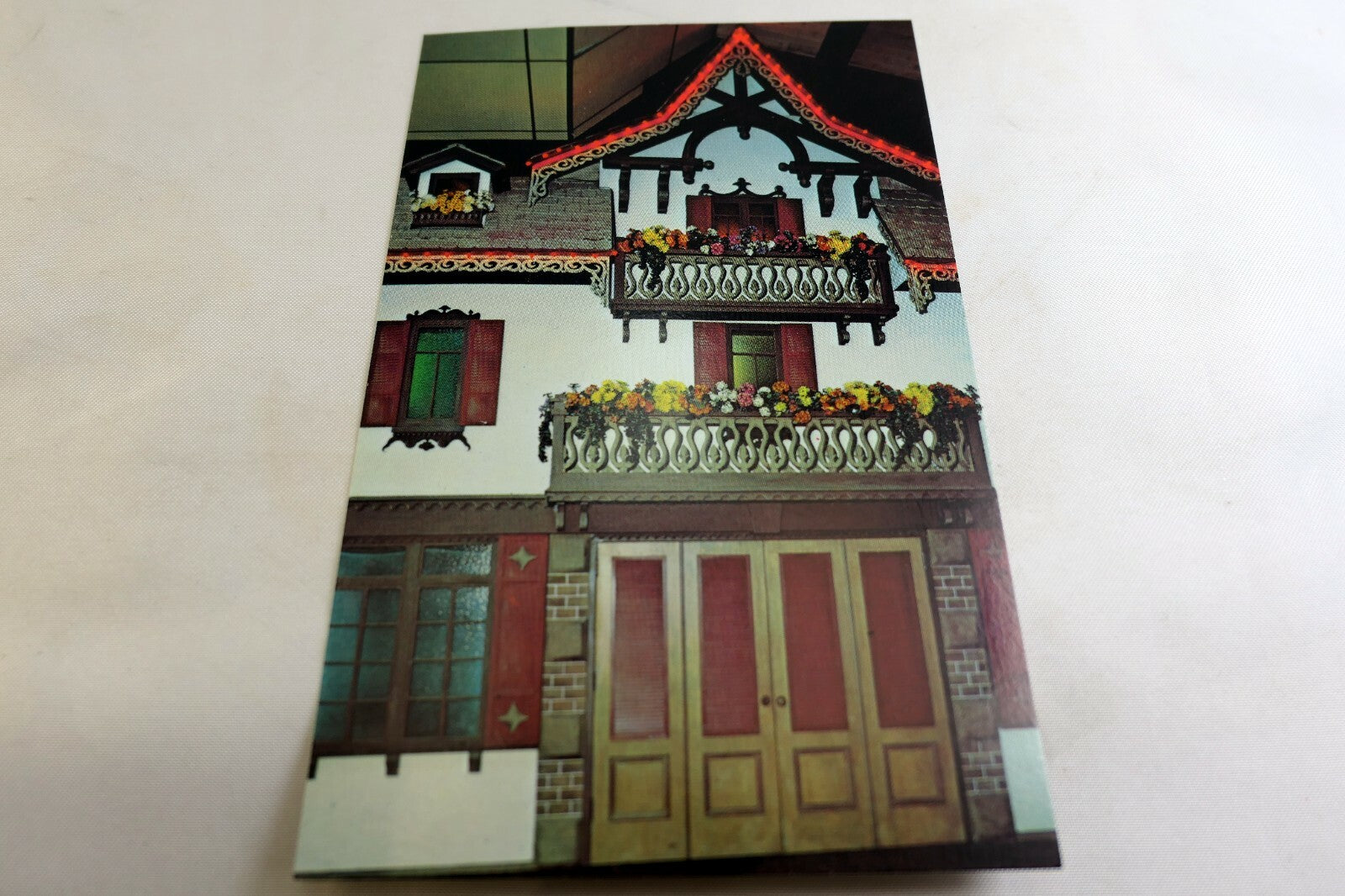 Redwood Empire Ice Arena Postcard Swiss Home Decor Skating California USA