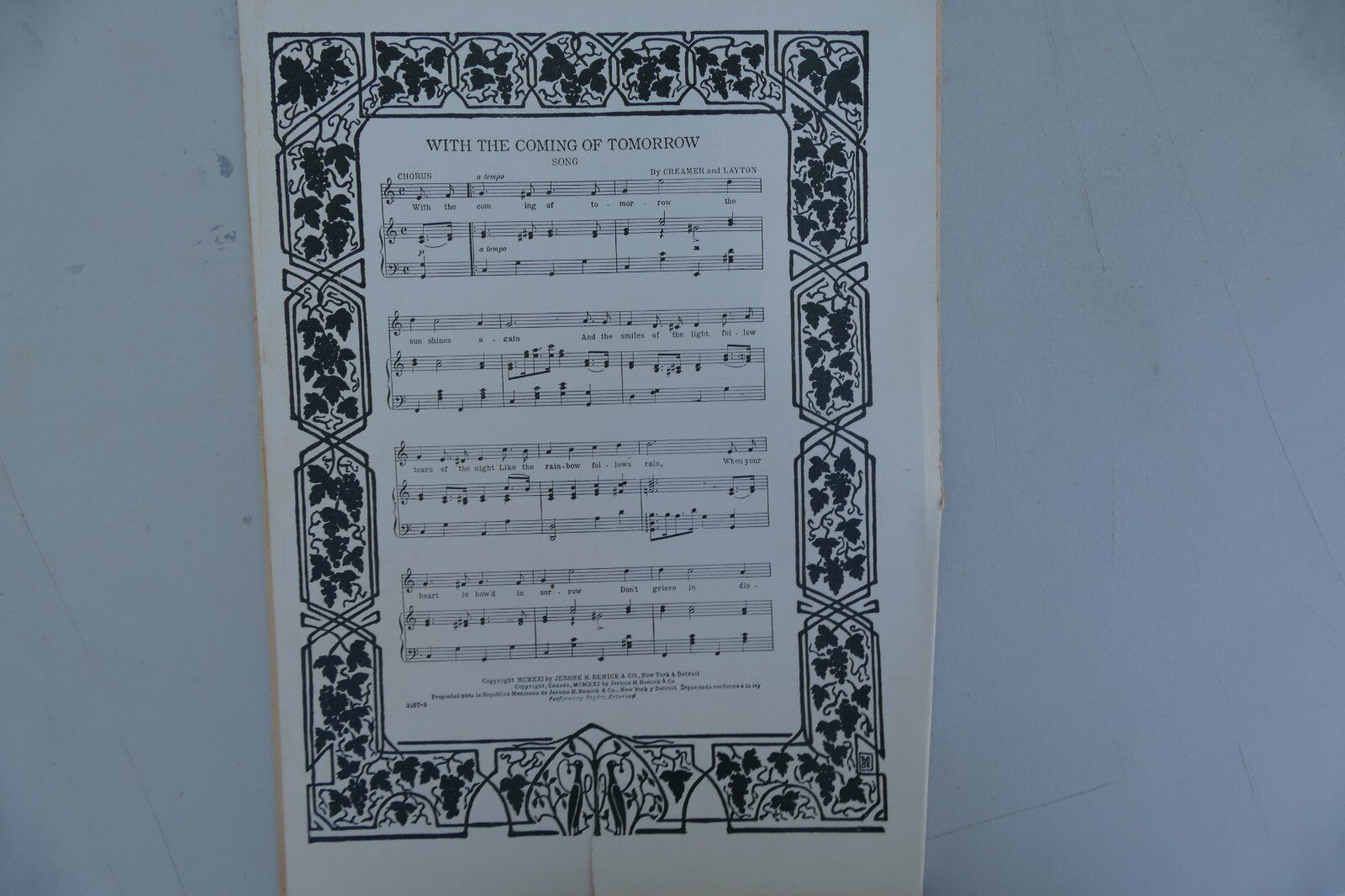 Just like a Gipsy 1919 by Seymour B. Simons, Nora Byes Jerome H. Remick and Co.