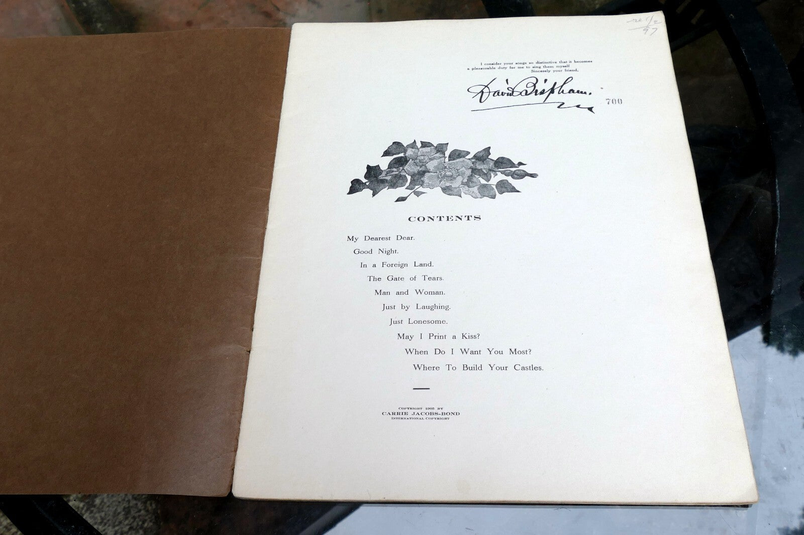 Carrie Jacobs-Bond - Ten Songs as Unpretentious as the Wild Rose 1897