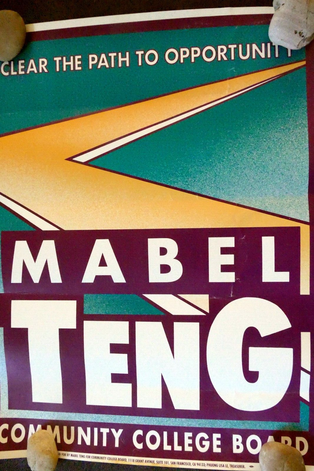 Mabel teng poster for community college board san francisco chinatown