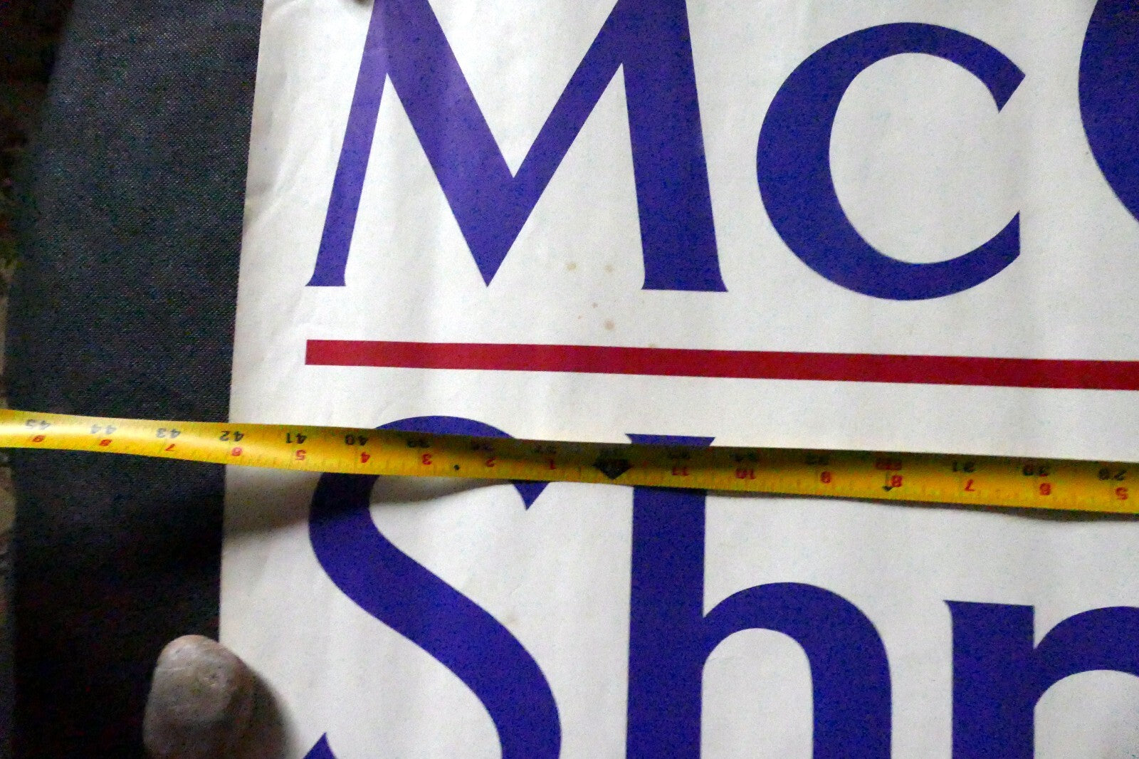 George McGovern Schriver 1972 presidential run poster political vintage