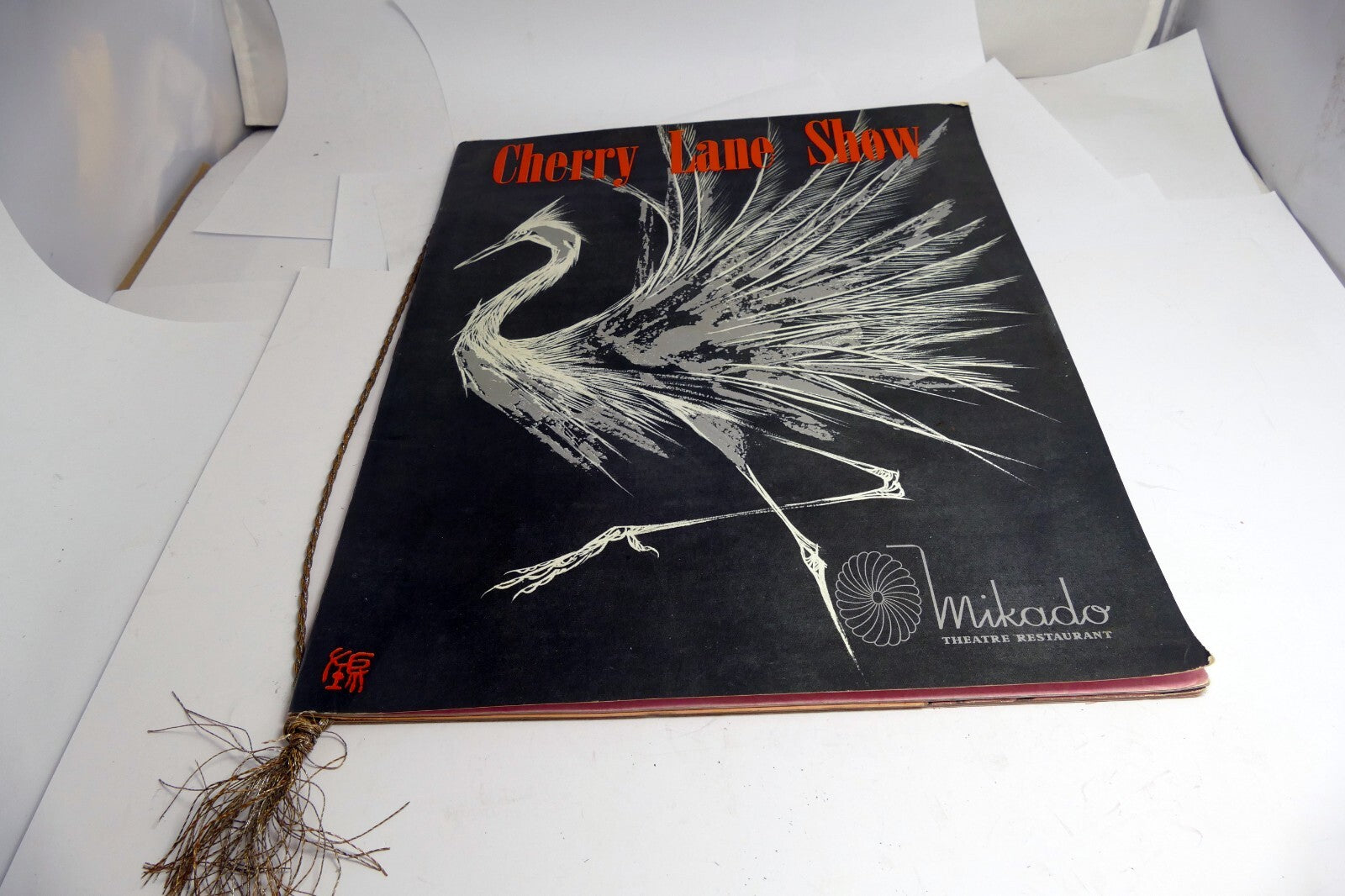 Mikado Theatre Restaurant Souvenir Program Cherry Lane Show Tokyo 1962 Paris