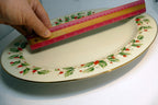 Royal Gallery 6283 Holly Dinner Plate main dish Christmas Thanksgiving large 14"