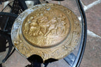 14" Antique Brass Pub Tavern Theme England Plates hanging Wall Art decor party
