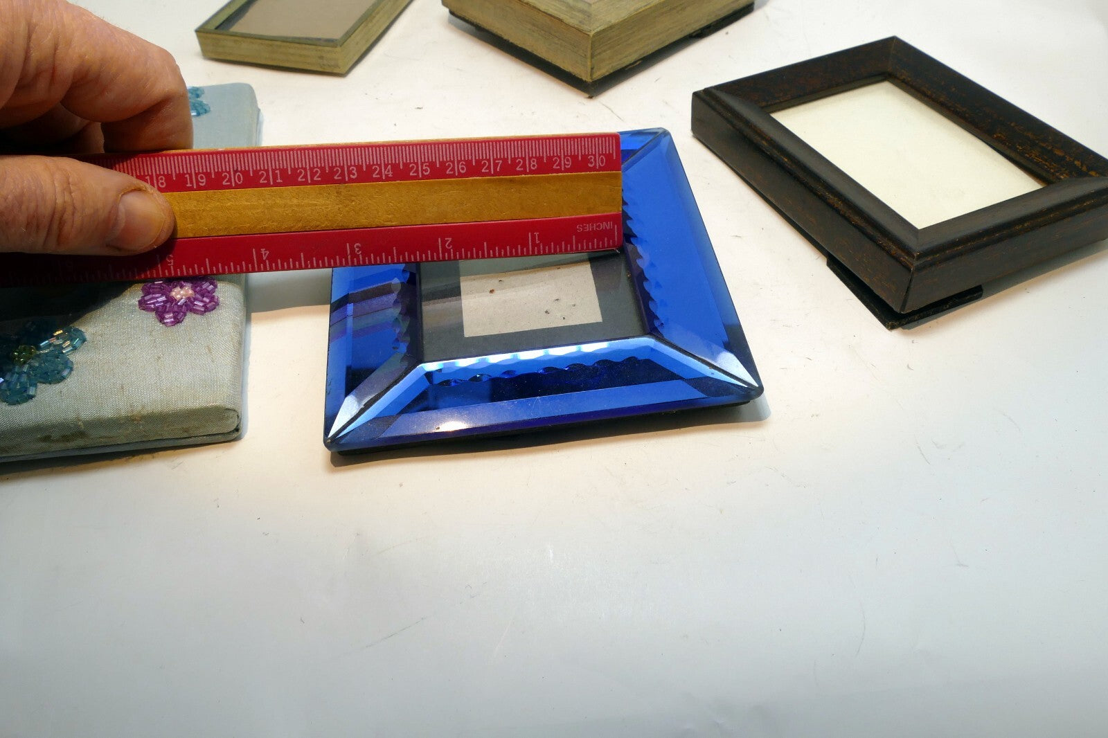 2X3" Picture Photo Frame Metal Wood with glass Pack Lot of 5
