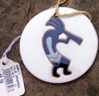 Kokopelli ceramic hand painted tile coaster native american usa southwest