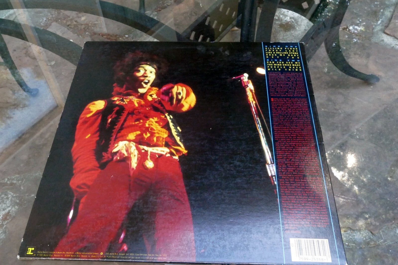 Jimi Hendrix Jimi Plays Monterey LP Vinyl Reprise Records 1986 Movie Soundtrack