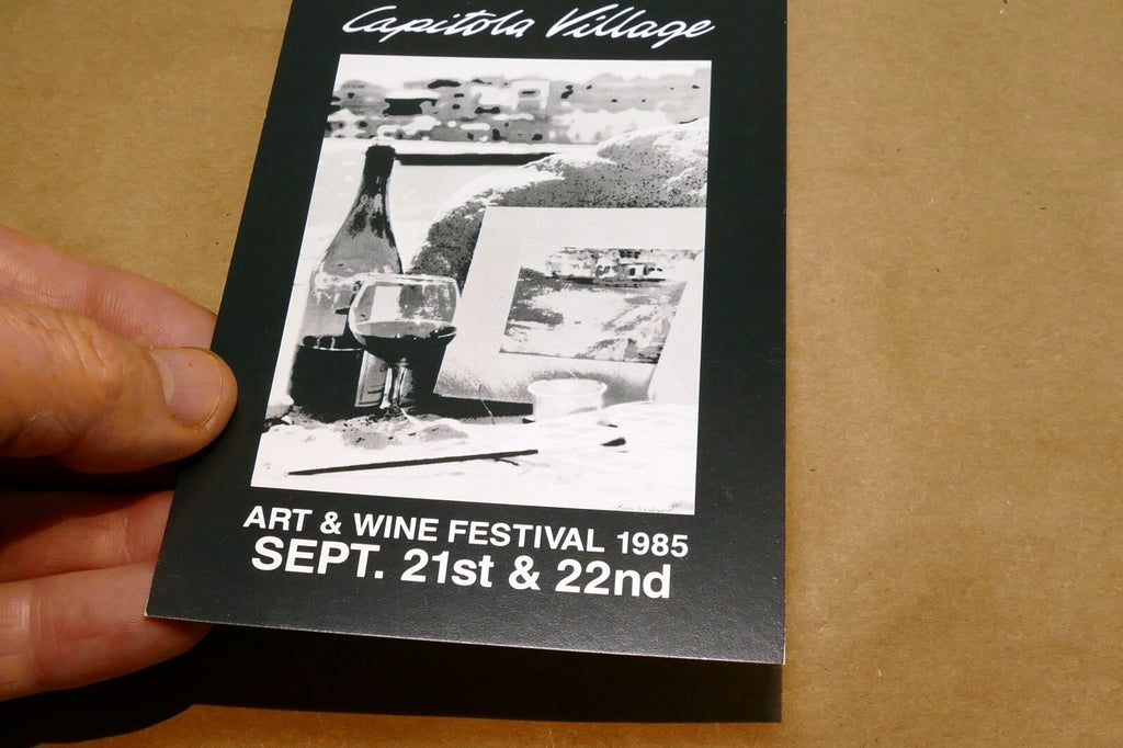 Invitation Capitola Village Art & Wine Festival 1985 -  Postcard, unposted