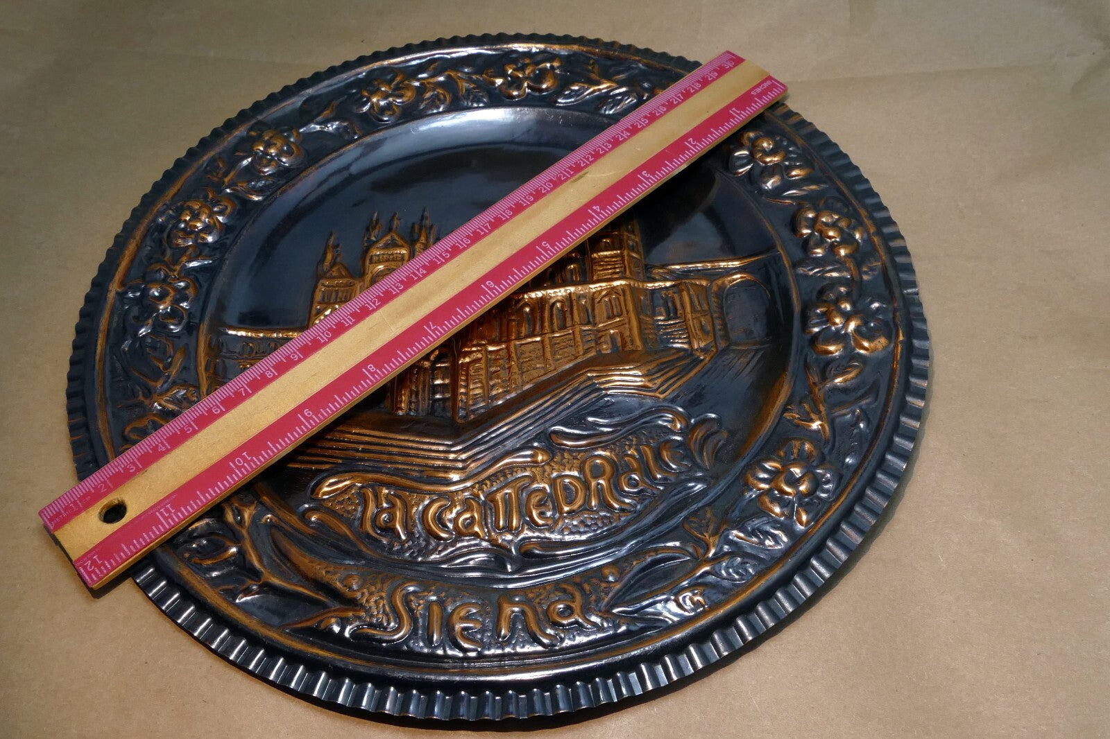 La Cattedrale Copper 12" Plate hanging Wall Art decor Italy Florence St. Mary