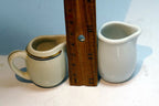 Suisse Langenthal mini cream pitcher  miniature set of two white porcelain