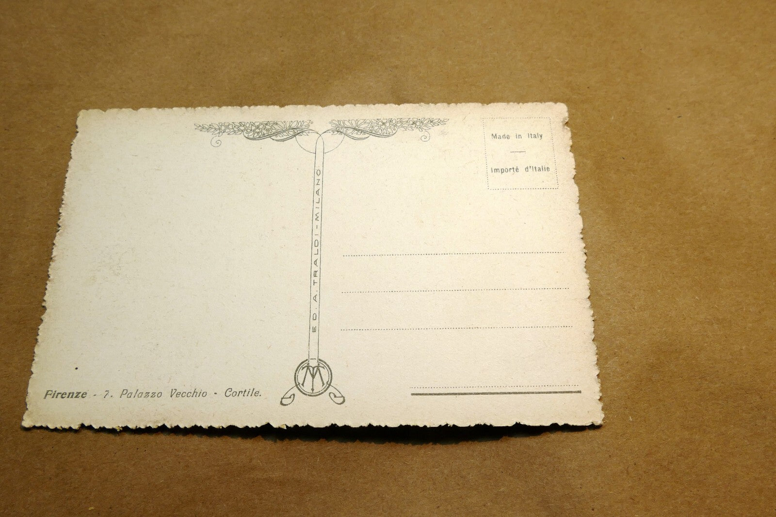 Firenze Palazzo Vecchio Cortile Italy 1910c postcard - unposted