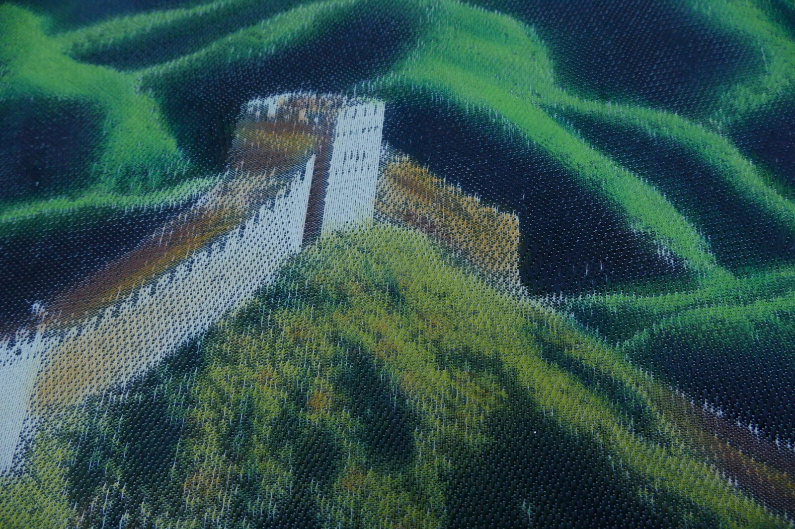 GREAT WALL OF CHINA Silk Weaving large 16X38"