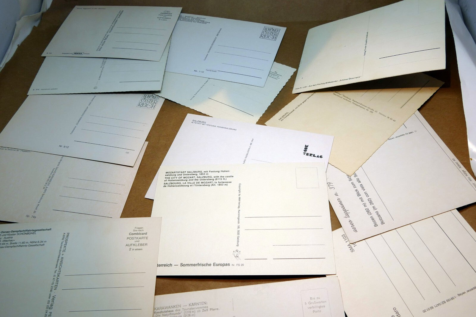 Salzburg Austria Unposted Postcard Lot pack of 14 Landscapes Castles 1960-80's