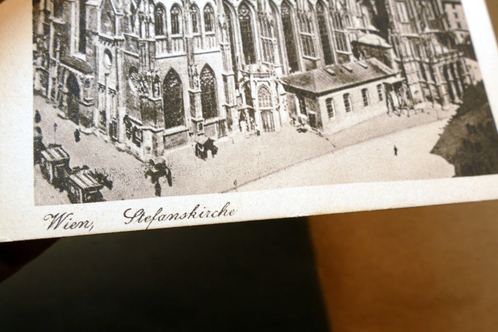 Wien (Vienna) Austria Stephanskirche St Stephens church postcard RPPC 1930's