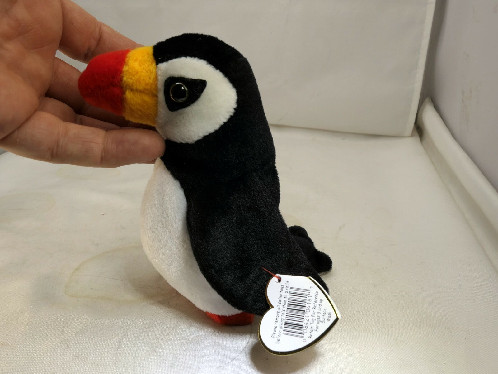 TY Beanie Baby Puffer Rare/Retired 1997 plush toy collection bird  Puffin
