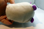 4" small Plush soft squishy gray purple COW bull 