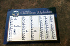 Sequoyah's cherokee alphabet native american writing continental size postcard