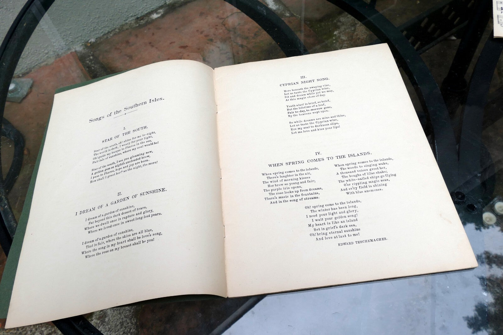 Songs Of The Southern Isles Edward Teschemacher Hermann Lohr SHEET MUSIC 1924