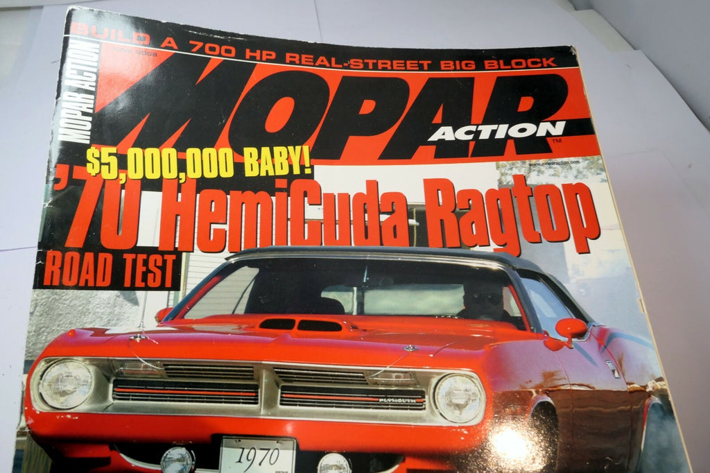 Mopar action magazine june 2006 ' 70 hemicuda ragtop , six shooters, road runner