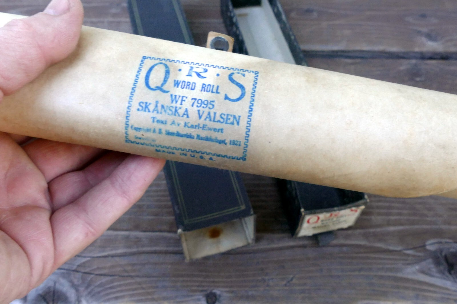 QRS Word Piano Roll WF7995 Skanska Valsen Karl-Ewert-Keller Christenson
