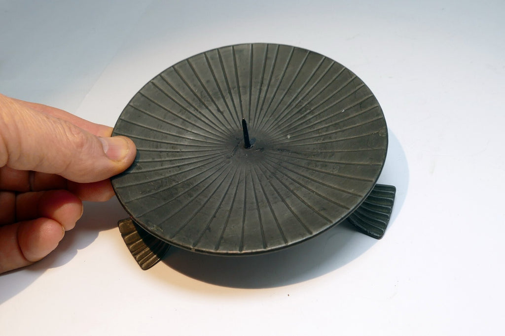 Made In Austria Metal Candle Holder 5"  Black votive outdoor