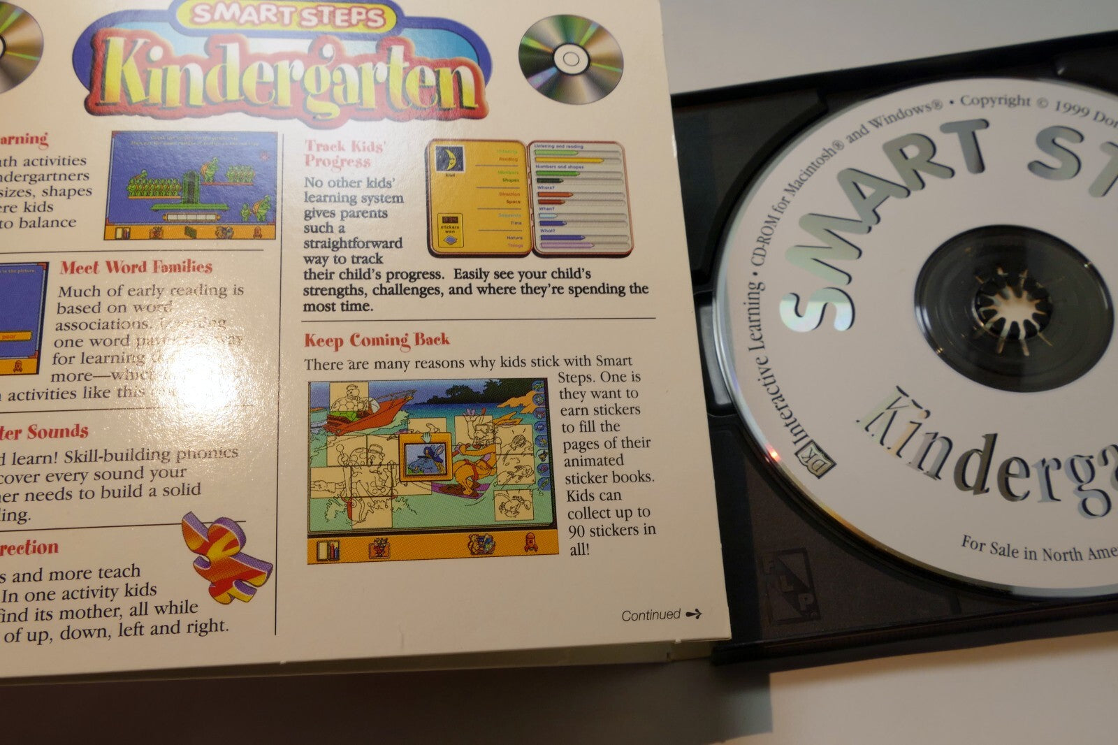DK Smart Steps Kindergarten Pc Mac New Cd Rom for Windows 95 98