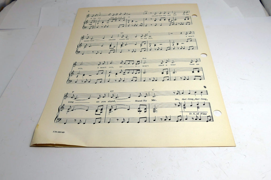 Stand By Me 1931  Sheet Music Ben E. king Elmo Glick