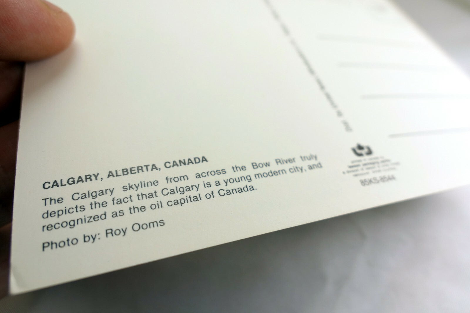 Calgary Alberta Skyline City Downtown Canada Postcard 1970's vintage unposted