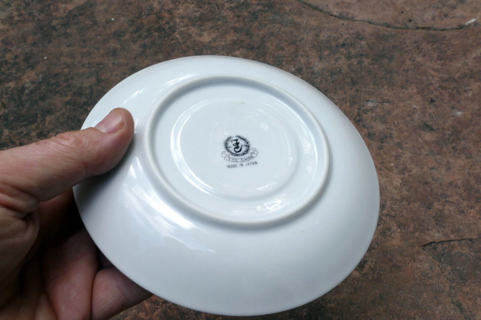 TTC China 6" Round Tea Cup Plate Gold trim TTN1 pattern made in Japan