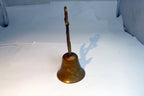 1.5" Solid Brass metal Bell with nautical Anchor missing clapper 