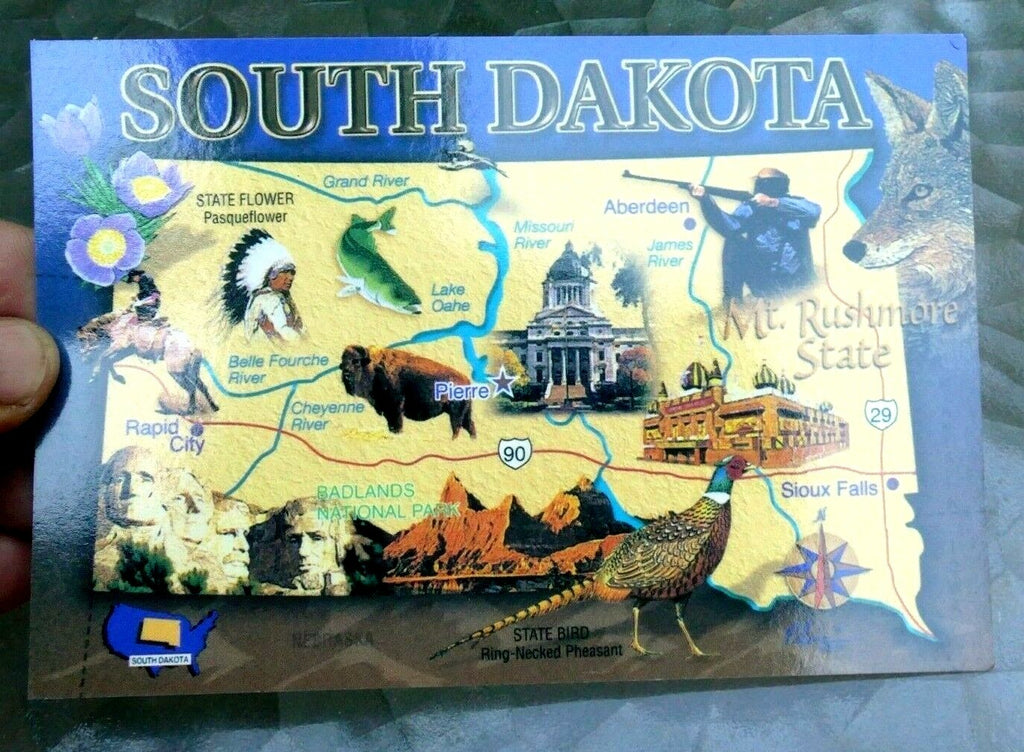 Scenic selections mt. rushmore black hills south dakota postcard