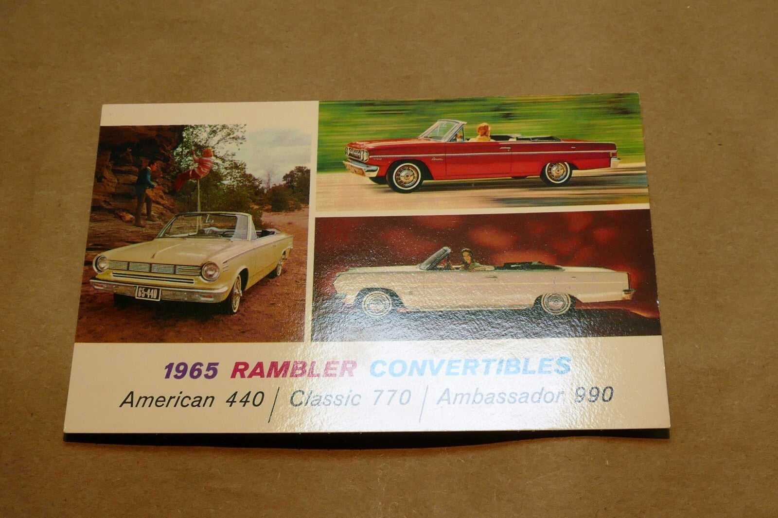 1965 rambler convertible 990 770 440 advertisement add postcard unposted