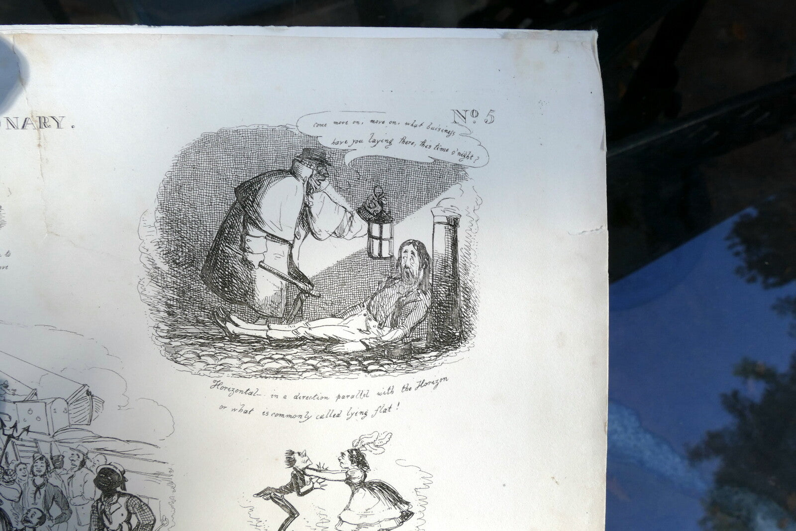 NAUTICAL DICTIONARY No 5 HENRY HEATH CARICATURE PRINT  1840 Victorian