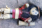 Vintage Native American Doll 6.5" tall missing wooden base