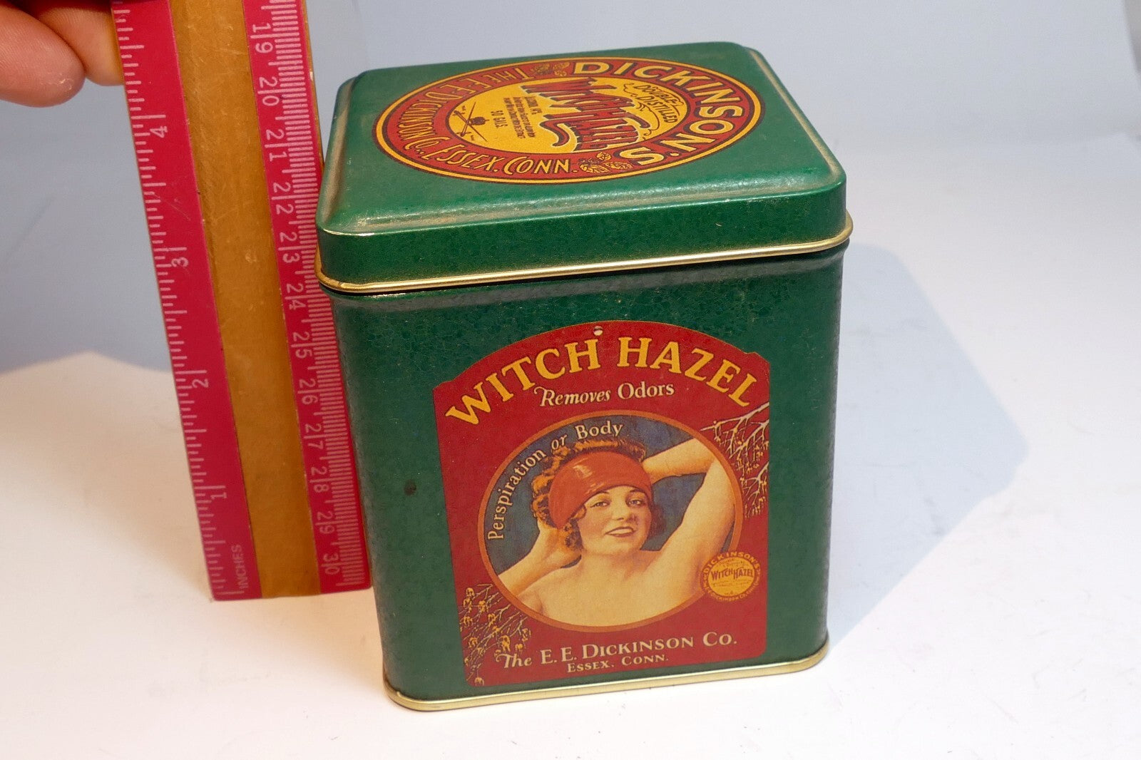 Dickinson's Double Distilled Witch Hazel Collectible Tin rectangle 4"