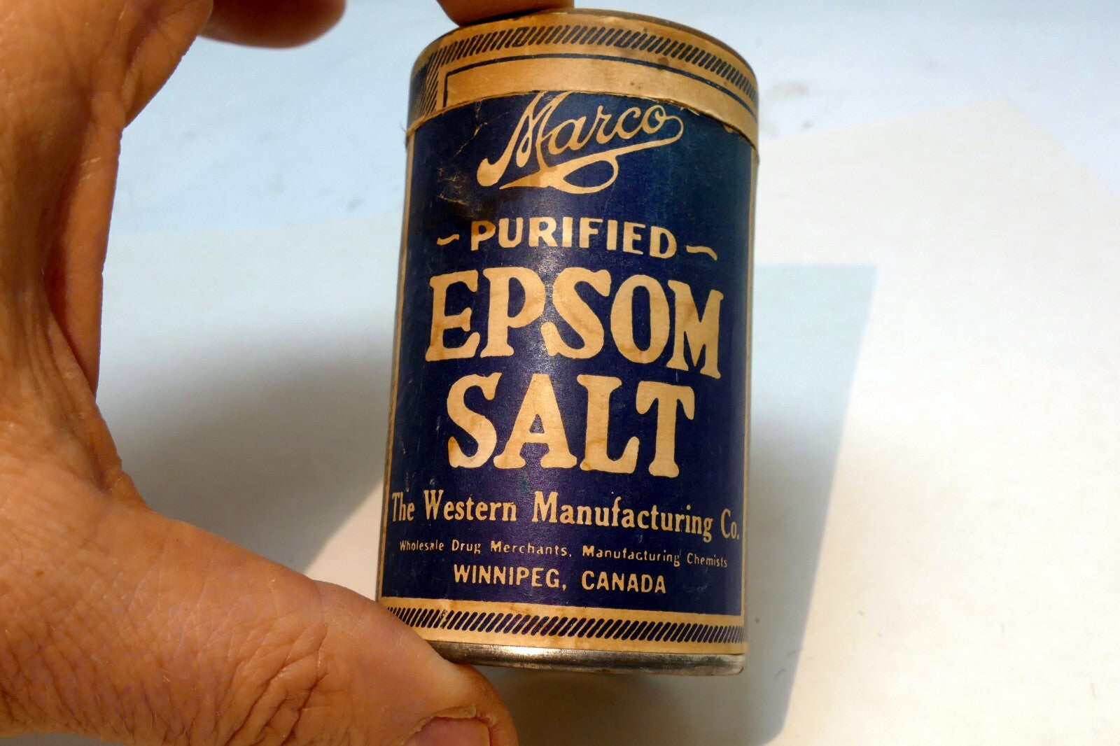 Marco Purified Epsom Salt Western Manufacturing Co. Winnipeg Canada 1910's