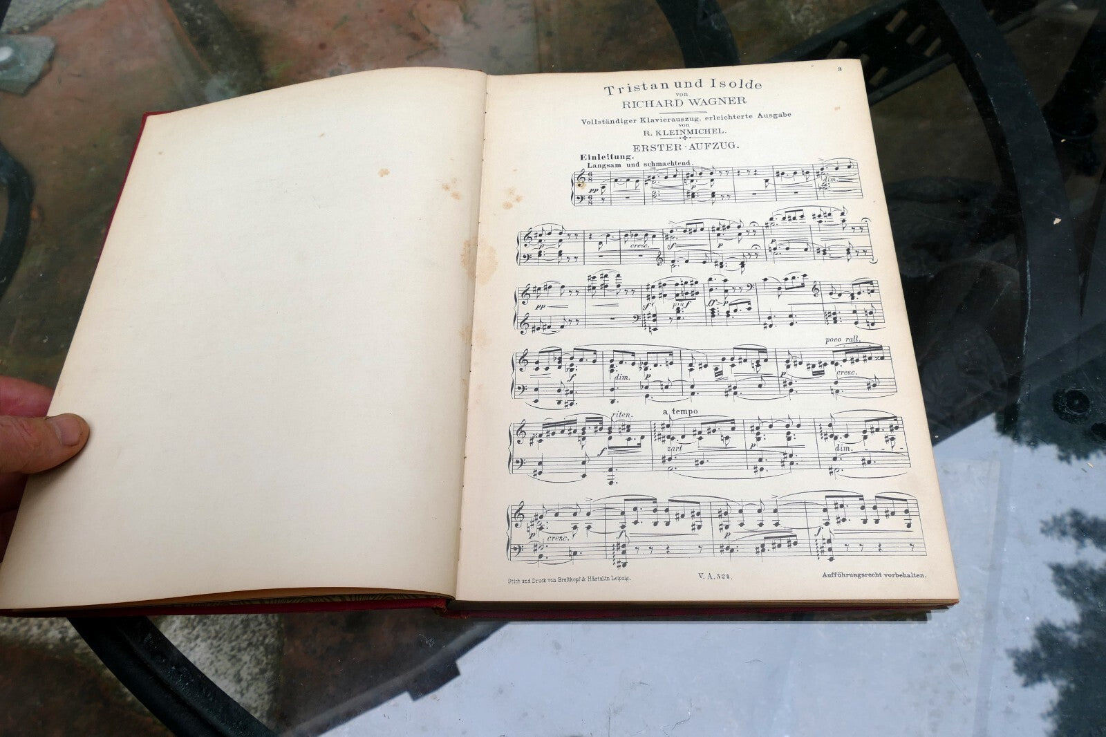 Wagner Tristan und Isolde Kleinmichel  sheet music Leipzig VA 524 1900's