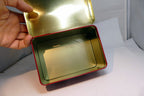 Greenbrier Chocolates Christmas Eve Tin empty container Santa Claus Rudolph Deer