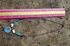 Sunrise Brooch Necklace With Inlaid Blue and Red Stones Crushed Tourquise Navajo