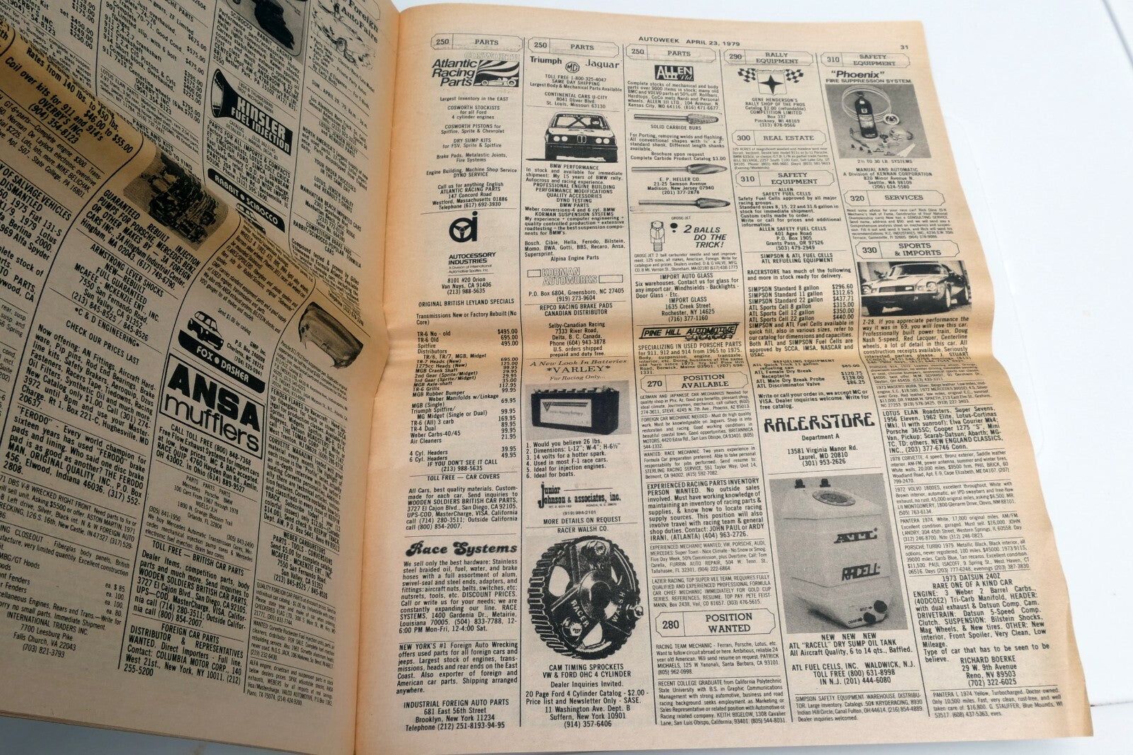 April 1979 Auto Week Magazine Jaguar MK II 3.8 Ferrari win Grand Prix West Pinto