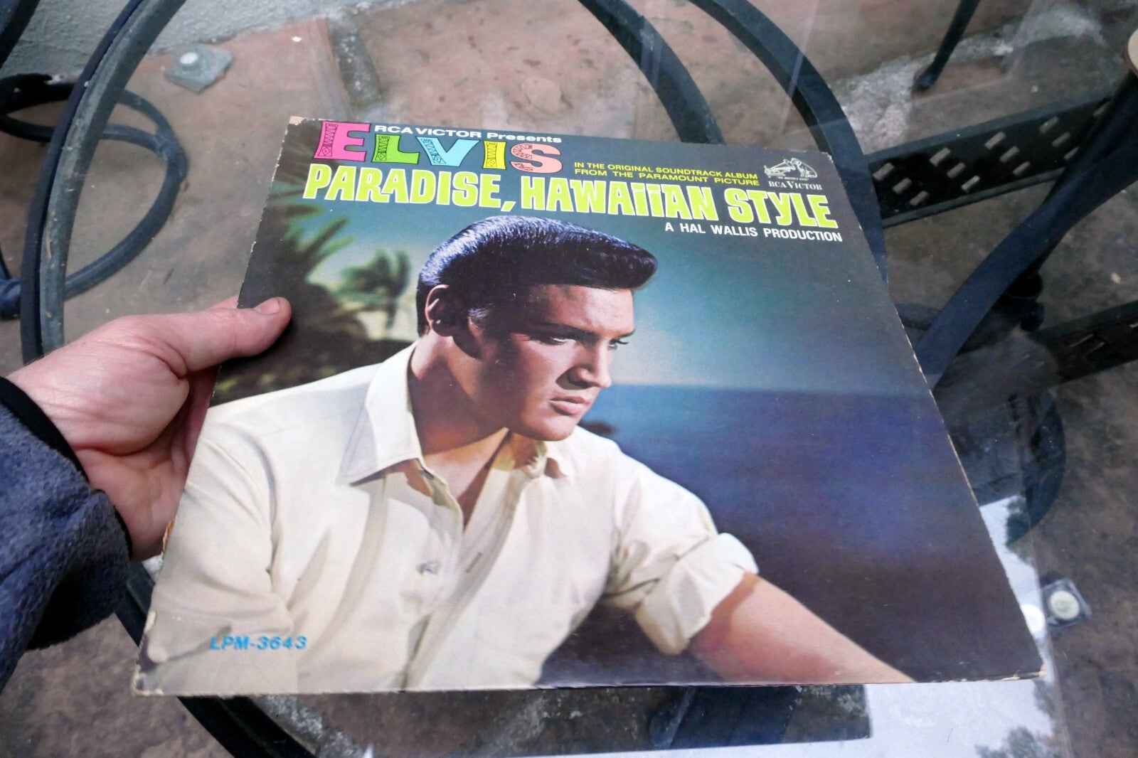 1966 Elvis Presley Paradise Hawaiian Style  LPM-3643 - ALBUM ART COVER ONLY