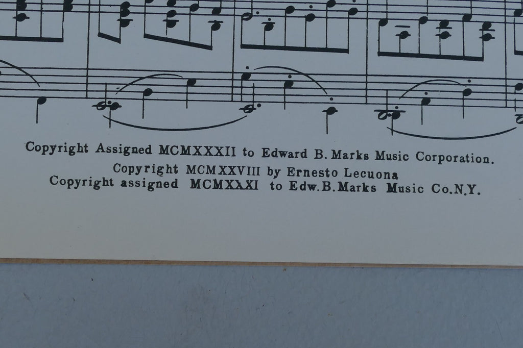 Ernesto Leguona Cordoba from Andalucia suite Sheet Music 1932