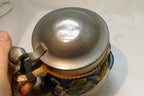 Gerz German Musical Beer Stein Mug w/ Music box 4X6" "THE GANG'S ALL HERE"