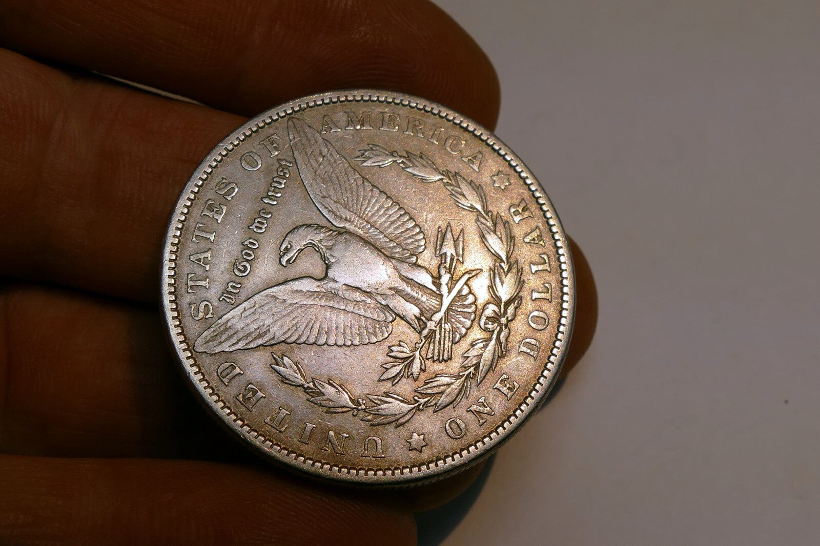 1881 Silver Morgan Dollar  coin  -  Philadelphia Mint Full Liberty - fine