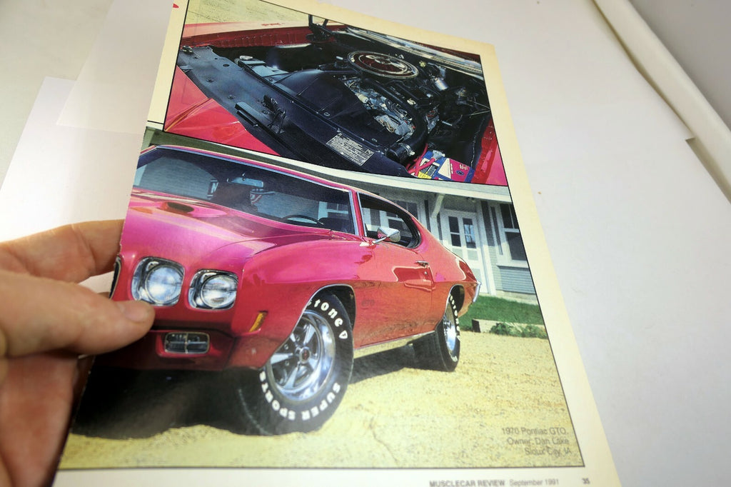 1991 Pontiac GTO clippings review article Ad MuscleCar Review